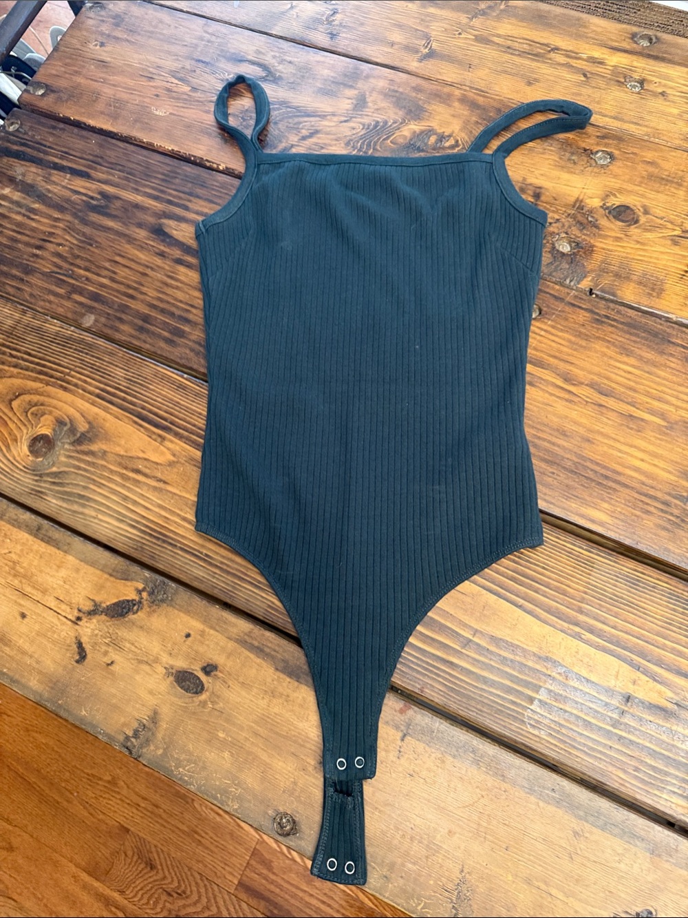 Citizens of Humanity Green Ribbed One-Piece Bodysuit. Large. EUC